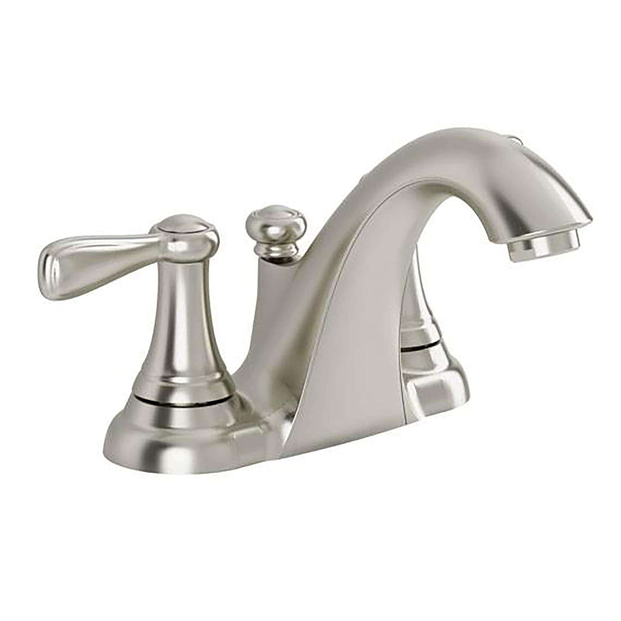 Marquette 4-Inch Centerset 2-Handle Low-Arc Bathroom Faucet 1.5 GPM with Drain